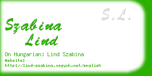 szabina lind business card